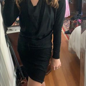 Black long sleeve dress